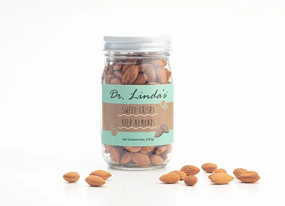 Dr Linda's LLC Sweet Crispy Kelp Almonds (Medium, 8 oz)